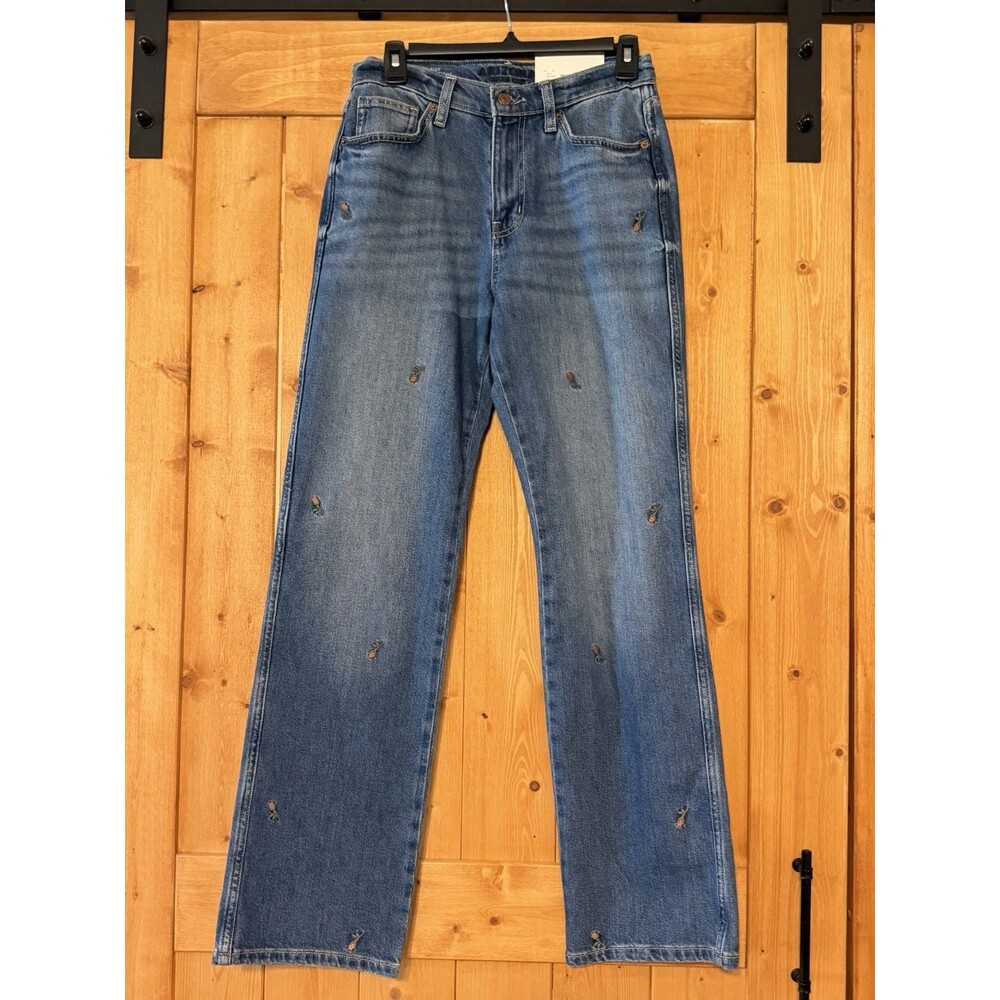 Arizona Juniors Jeans High Rise 90s Straight Rosette Size 4 NWT